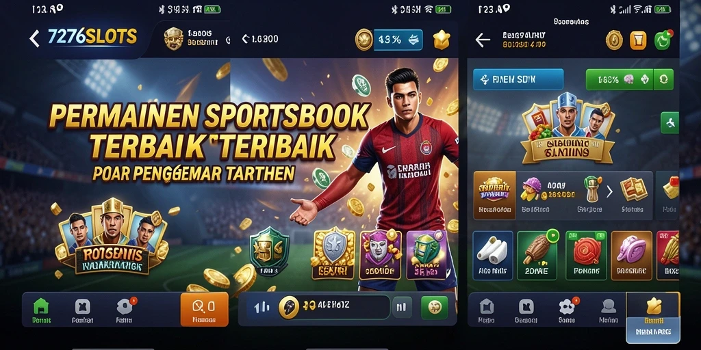 Tampilan gameplay Sportsbook yang menarik dan interaktif di 7276SLOTS.
