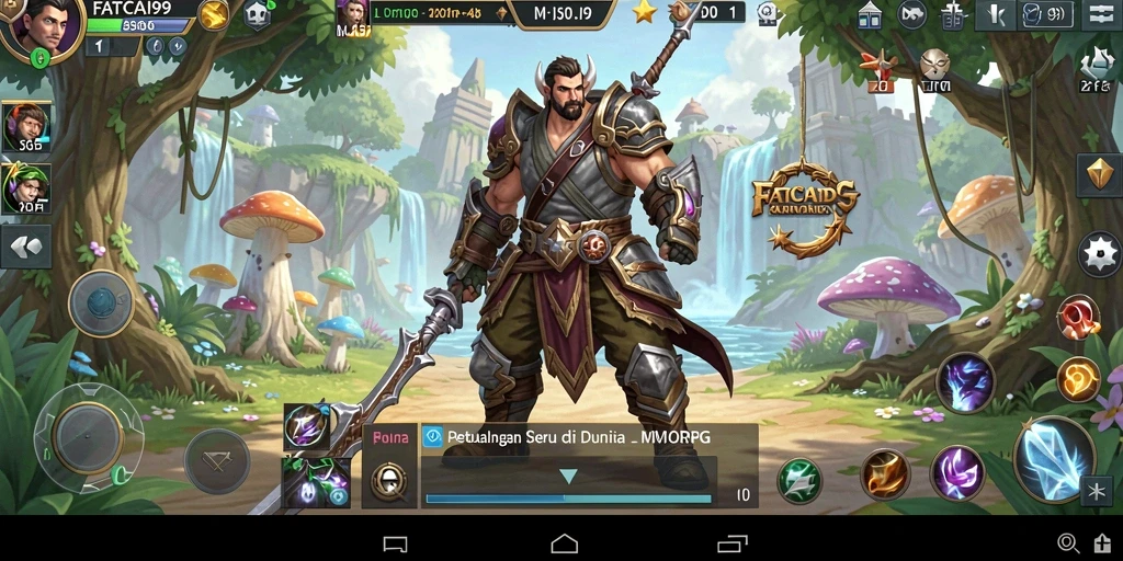 Tampilan gameplay MMORPG yang menakjubkan di FATCAI99.