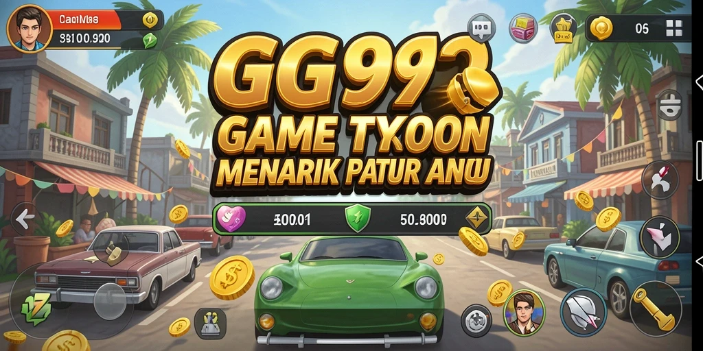 Screenshot gameplay GG99 menampilkan keseruan membangun bisnis Tycoon.