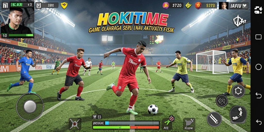 Tampilan gameplay HOKITIME yang penuh aksi dan seru.