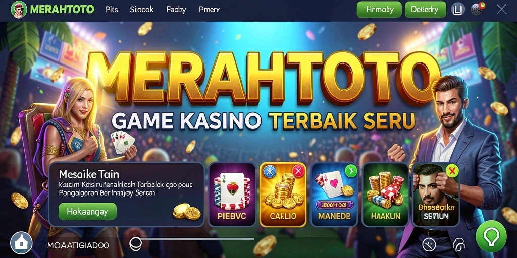 Tampilan menarik dan seru dari gameplay Kasino MERAHTOTO.