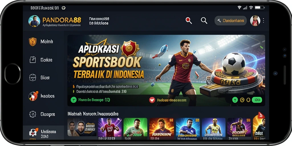 Screenshot utama PANDORA88 menampilkan antarmuka taruhan olahraga yang menarik.
